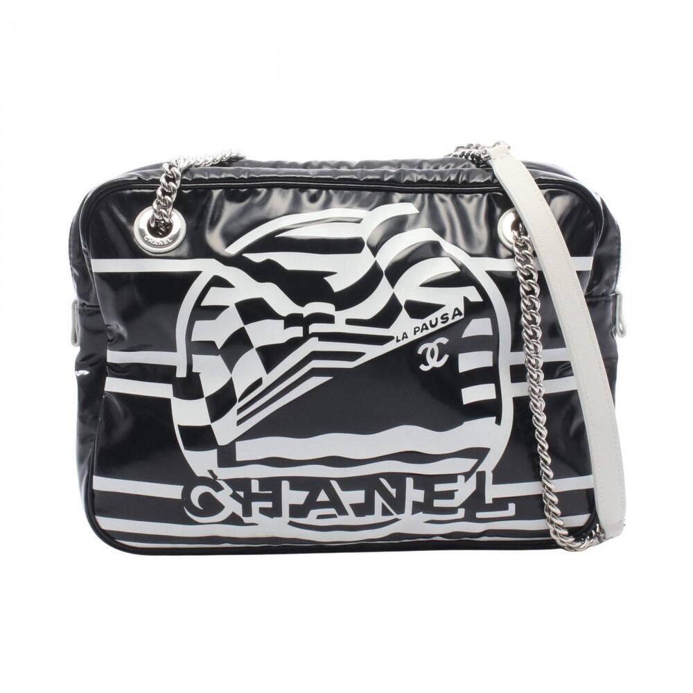 Chanel LA PAUSA Cruise Collection Shoulder Bag/Handbag, Coated Canvas Leather...